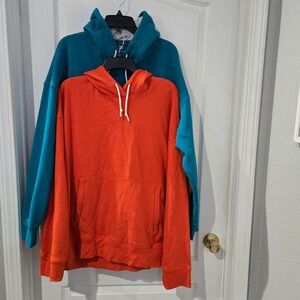 All in Motion Hoodie Bundle Mens XL Teal Orange Activewear Sweatshirts